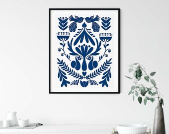 Nature in Blue - Digital Print