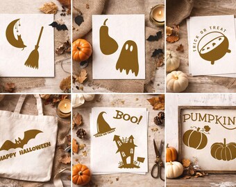 Halloween Cut filesHalloween SVG Cut File Bundle | 14 Hand Drawn Elements | Cricut Silhouette dxf, png, and pdf Instant Download