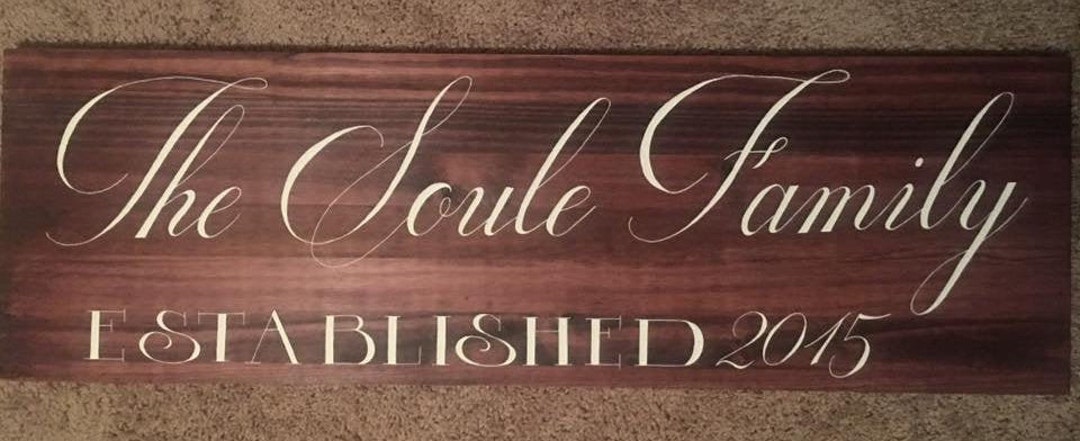 Family Established Signs - Etsy