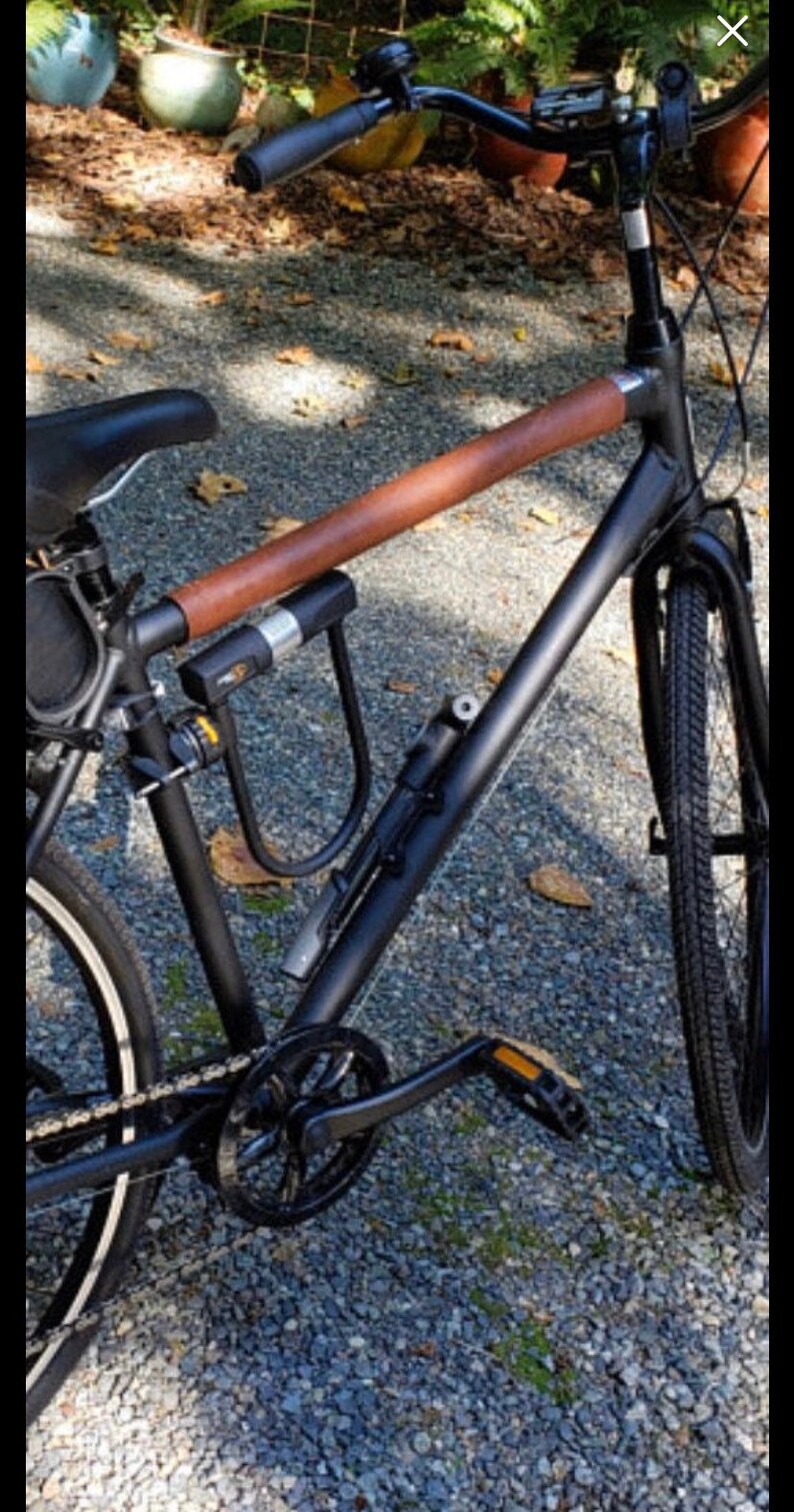 Bicycle Top Tube Protector Leather Etsy