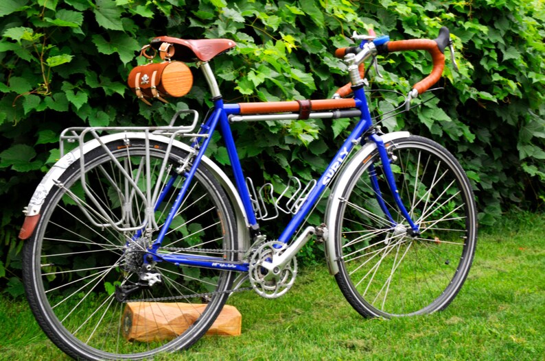 Bicycle Top Tube Protector Leather Etsy