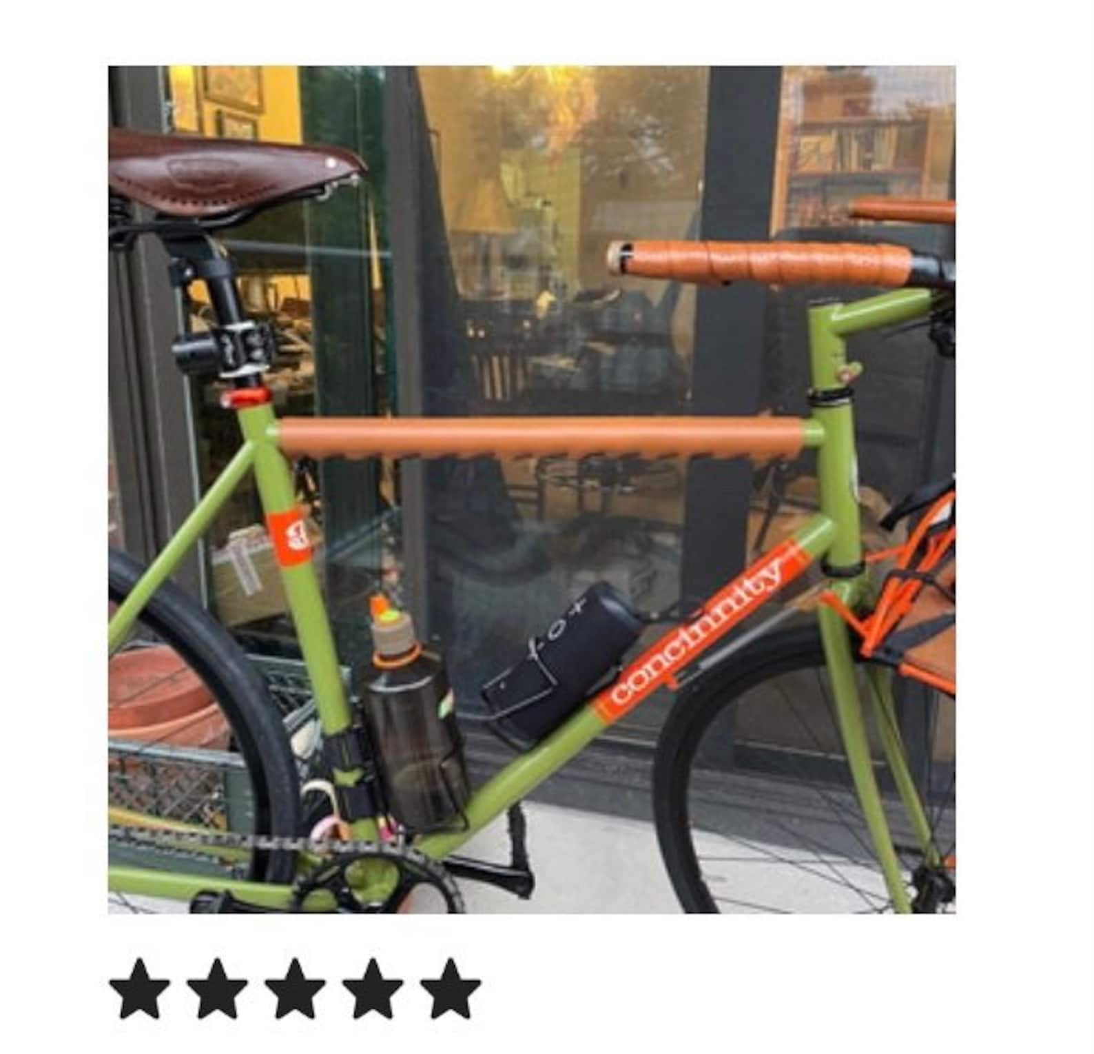 Bicycle Top Tube Protector Leather Etsy