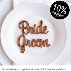Wooden name place cards / Laser cut names / Personalised Favours / Wood Bombonieres / Timber Wedding Favours / Wedding Gifts and Decorations