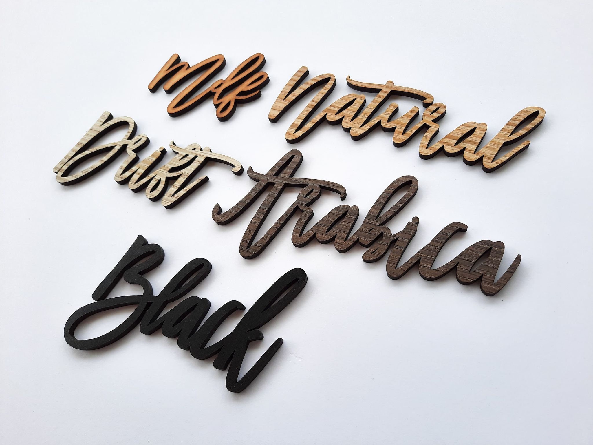Wooden Name Place Cards / Laser Cut Names / Personalised Etsy Australia