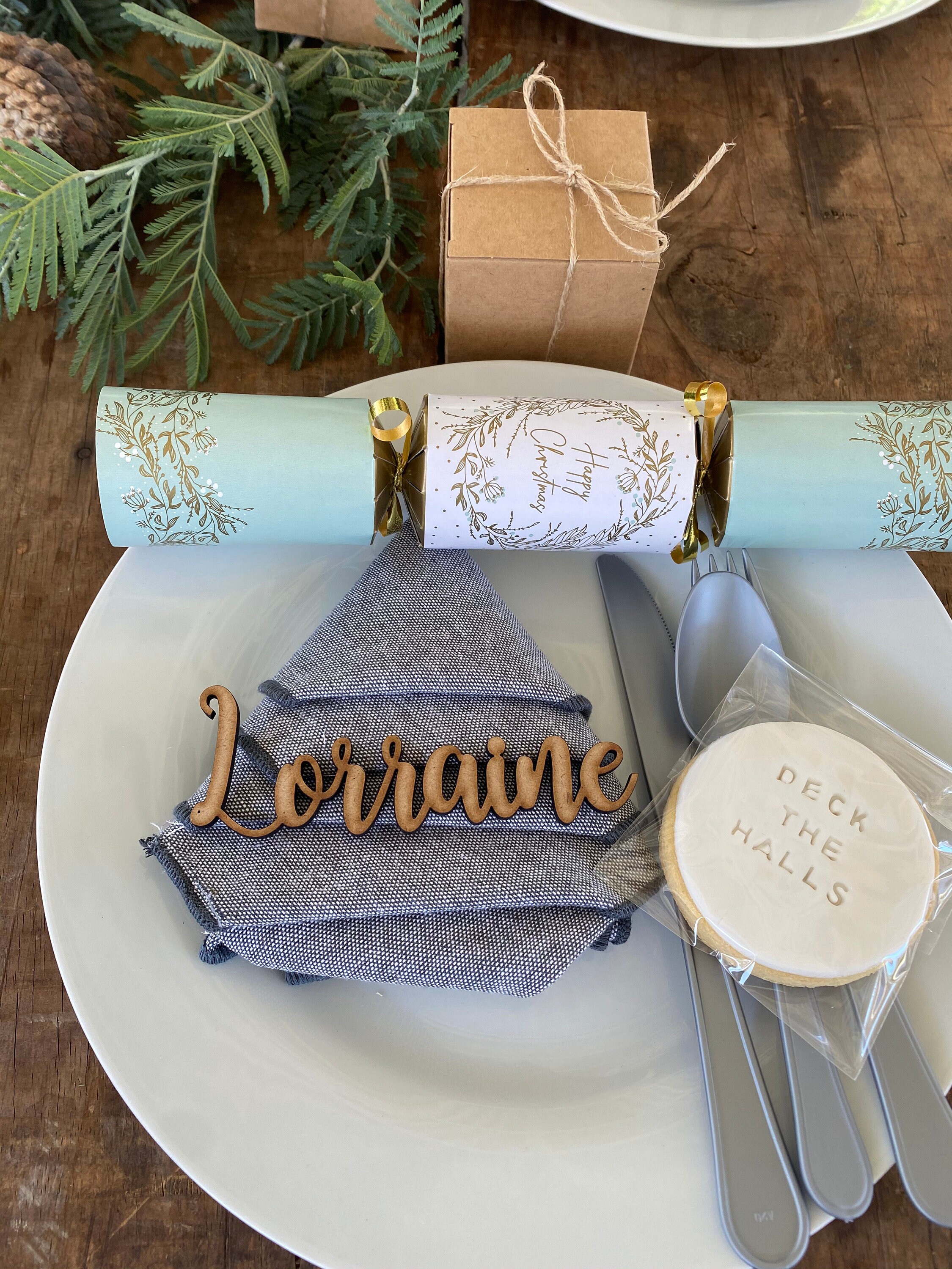 Personalised Wooden Name Place Cards for Weddings Functions Etsy