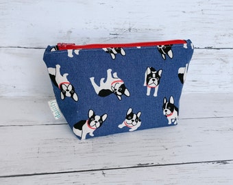 Boston Terrier/Franse Bulldog Rits Pouch