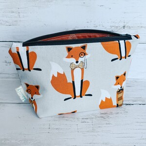 Dapper Fox Small Zipper Pouch