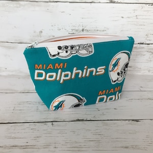 NFL Miami Dolphins Small Zipper Pouch