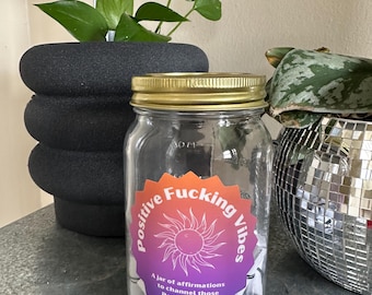 Positive Vibes Affirmation Jar