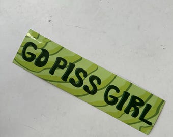 Go Piss Girl Autoaufkleber