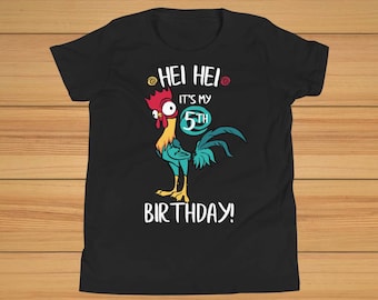 Moana Geburtstag Shirt - Hei Hei Geburtstag Shirt - Moana Hei Hei Shirt - Mädchen Hei Hei Shirt - Jungen Hei Hei Es ist mein Geburtstag Moana Geburtstag