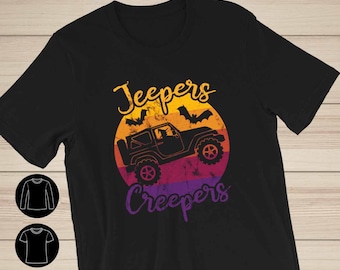 Jeepers Creepers Halloween Shirt/Damen Halloween Shirt/Damen Jeeper Shirt/Süßes Damen Halloween Shirt/Jeeper Witch/Funny Halloween