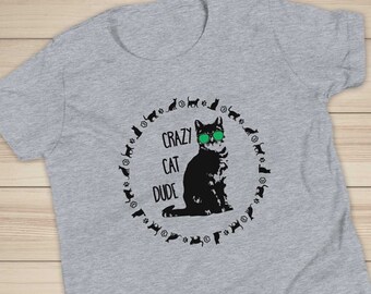 Kids Cat Shirt/Boys Cat Shirt/Crazy Cat Dude/Cat Lady/Little Boy Cat Clothes/Cat Lady Clothes/Crazy Cat Girl/Cat Kids/Kitten Shirt/Cool Cat