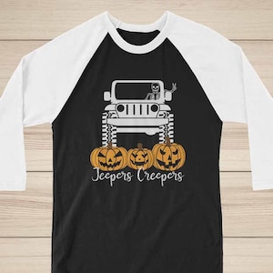 Halloween Jeepers Creepers Shirt/Adult Halloween Shirt/Family Pumpkin Patch Shirt/Skeleton Jeeper/Cute Halloween Shirt/4x4 Halloween Shirt