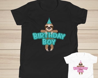 Faultier Geburtstag Shirt/Sloth Kinder Party/Sloth Party Thema/Sloth Kinder Shirt/Sloth Party Dekorationen /