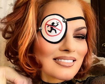 Running with Scissors Eye Patch/eye cover /ocular aid / vision accessory / eye surgery / pirate/eye injury/eye fashion/eye patch/vision aid