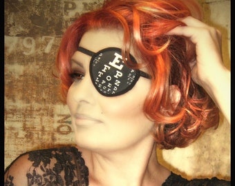 Vision Chart Eye Patch/eye cover /ocular aid / vision accessory / eye surgery / pirate/eye injury/eye fashion/eye patch/vision aid