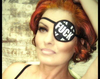 Unisex Profanity eye patch / eye cover / ocular aid / vision accessory