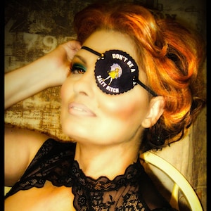 Salty Bitch Eye Patch / eye cover / ocular aid / vision accessory / eye surgery / pirate / eye injury/eye fashion/eye patch/vision aid