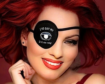 Eye on You Eye Patch /eye cover /ocular aid / vision accessory / eye surgery / pirate/eye injury/eye fashion/eye patch/vision aid