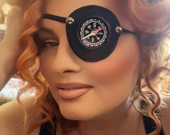 Working Compass Eye Patch/eye cover /ocular aid / vision accessory / eye surgery / pirate/eye injury/eye fashion/eye patch/vision aid