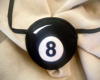 Unisex Eight Ball Eye Patch /eye cover /ocular aid / vision accessory / eye surgery / pirate/eye injury/eye fashion/eye patch/vision aid