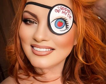 Apple of My Eye - Eye Patch /eye cover /ocular aid / vision accessory / eye surgery / pirate/eye injury/eye fashion/eye patch/vision aid
