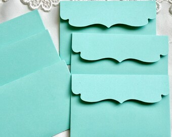 Bubble Gum Green Mini Envelope Set - Perfect voor visitekaartjes en cadeaubonnen; 15 enveloppen per set