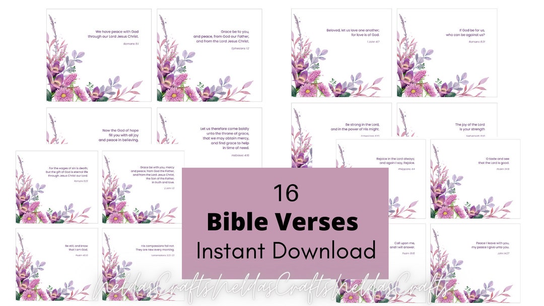 Walk in His Ways Bible Journal Kit: 4 Bible Verses 12 Papers and 20  Elements Both Printable & Digital 