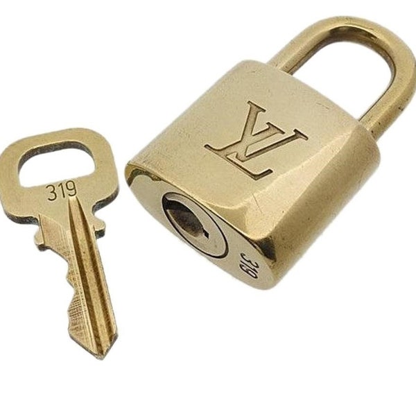 Louis vuitton lock necklace etsy clearance