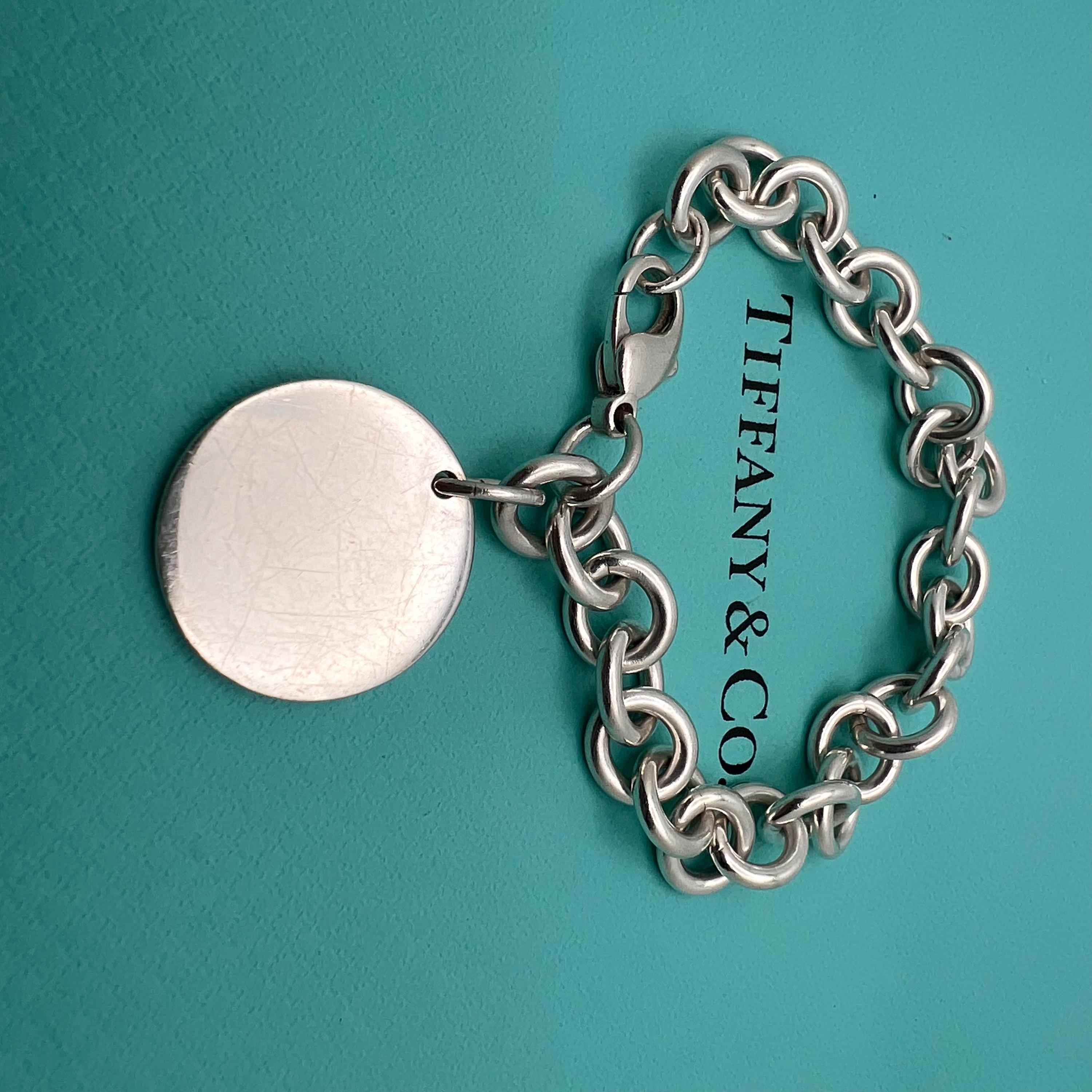 Tiffany & Co. RETURN TO TIFFANY Round Tag Bracelet - Etsy