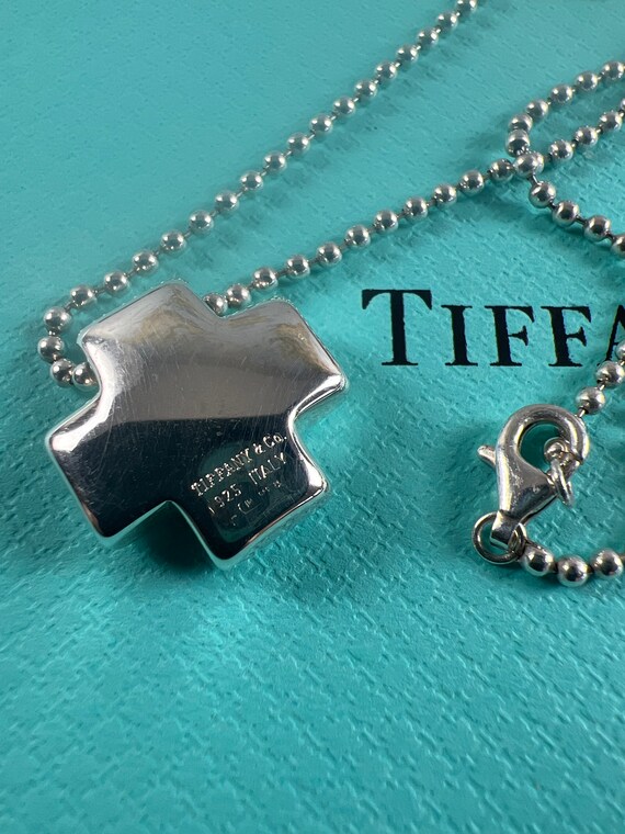 Tiffany & Co. Roman Cross Bead Chain Necklace - image 8
