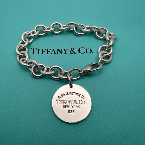 Tiffany & Co. RETURN TO TIFFANY Round Tag Bracelet - Etsy