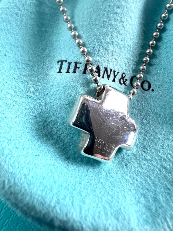 Tiffany & Co. Roman Cross Bead Chain Necklace - image 10