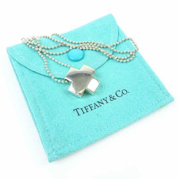 Tiffany & Co. Roman Cross Bead Chain Necklace - image 6