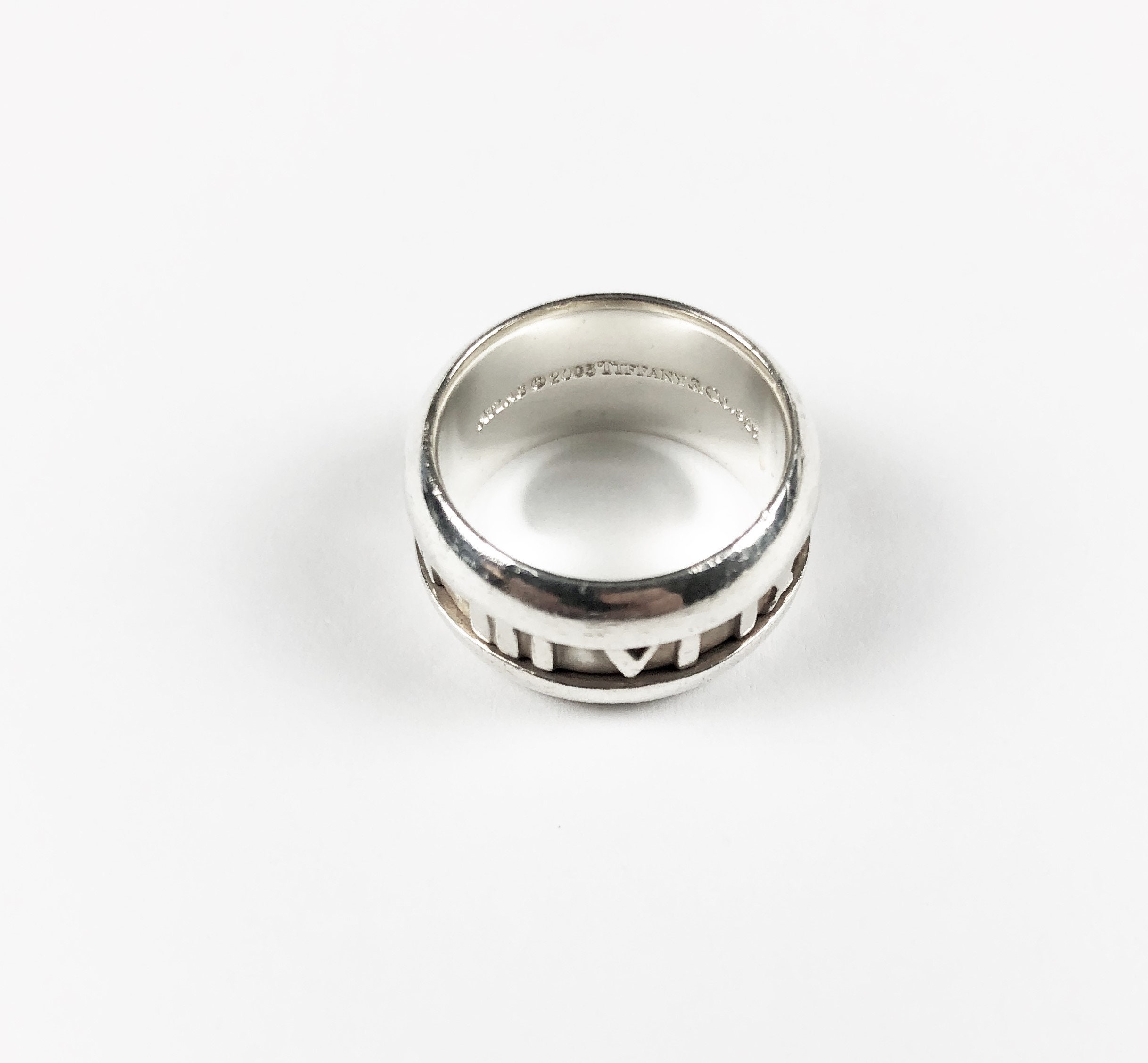 Tiffany & Co. Atlas Roman Numeral Ring 925 Silver Size 5.5 - Etsy