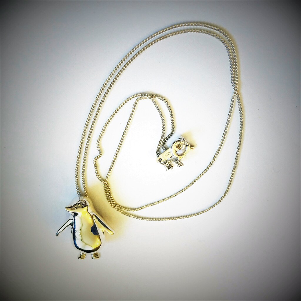 VONALA Collana Con Ciondolo Pinguino In Argento Sterling 925 E Cristallo - Gioiello Invernale Portafortuna - Regalo Di Natale
