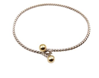 ティファニー　フックアンドアイ　バングル　シルバー　ゴールド　ブレスレット Tiffany & Co ティファニー フック&アイ バングル シルバー ゴールド