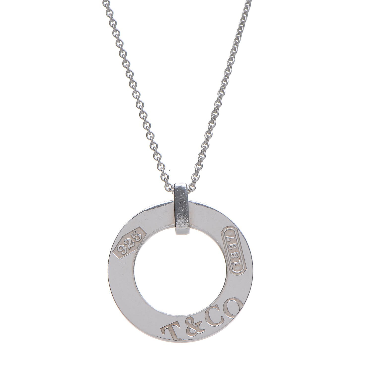 1837 Circle Ring Necklace Rubedo Round 