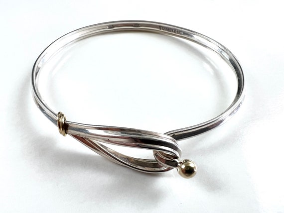 Tiffany & Co. Twist Hook and Eye Bracelet, Gold Silver -  Canada