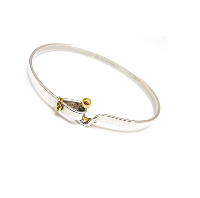 希少な1997年製ティファニー18金ゴールド＆シルバーフック＆アイ