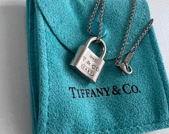 Tiffany & Co. 1837 Lock Pendant Necklace (thicker Chain and Clasp