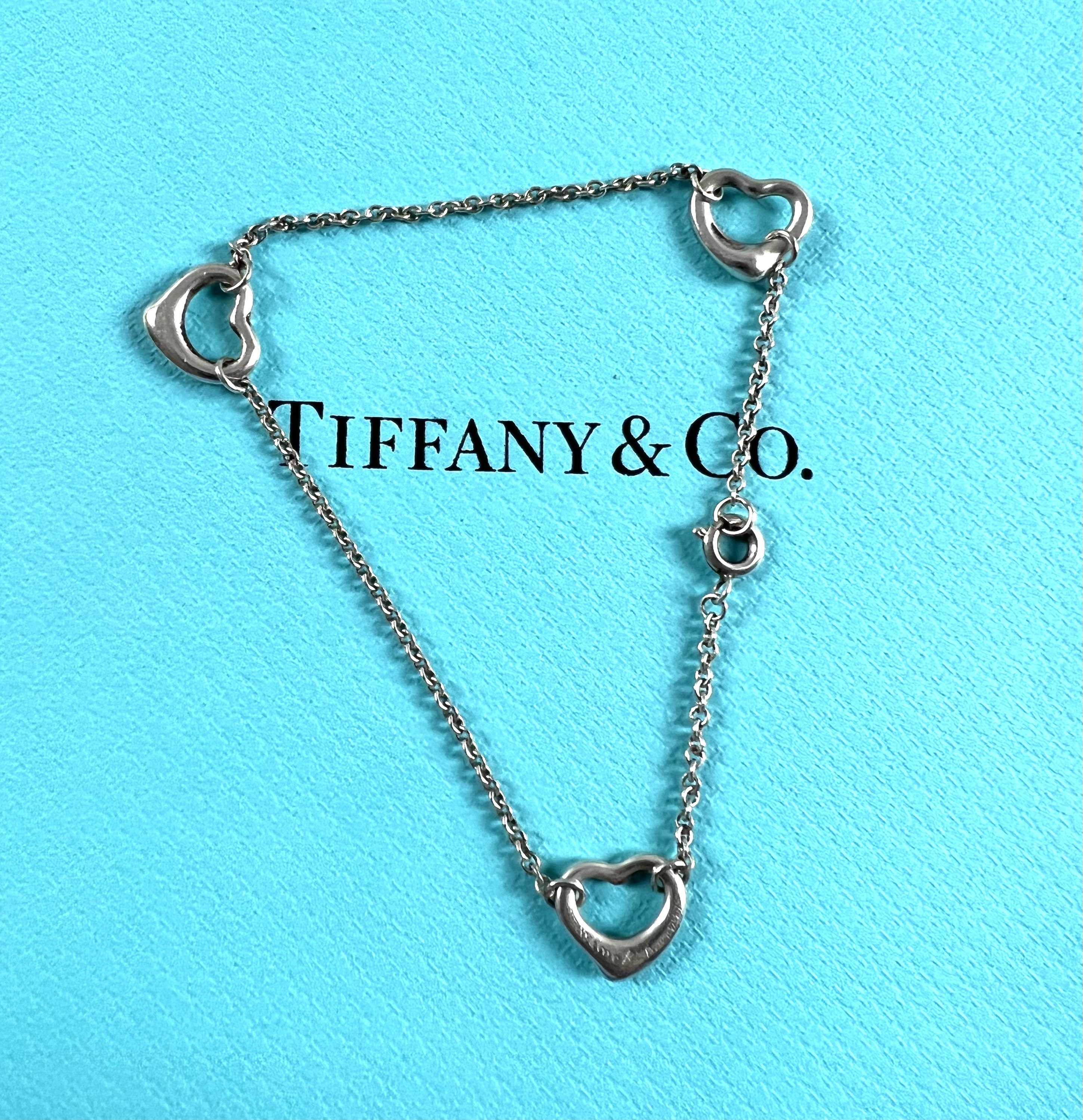 Tiffany & Co. Triple Open Heart Bracelet, Elsa Peretti - Etsy