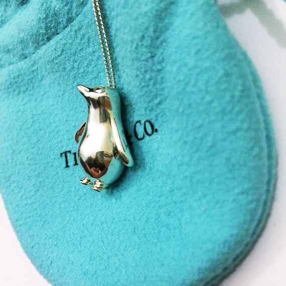 Rare TIFFANY Silver Penguin Pendant 