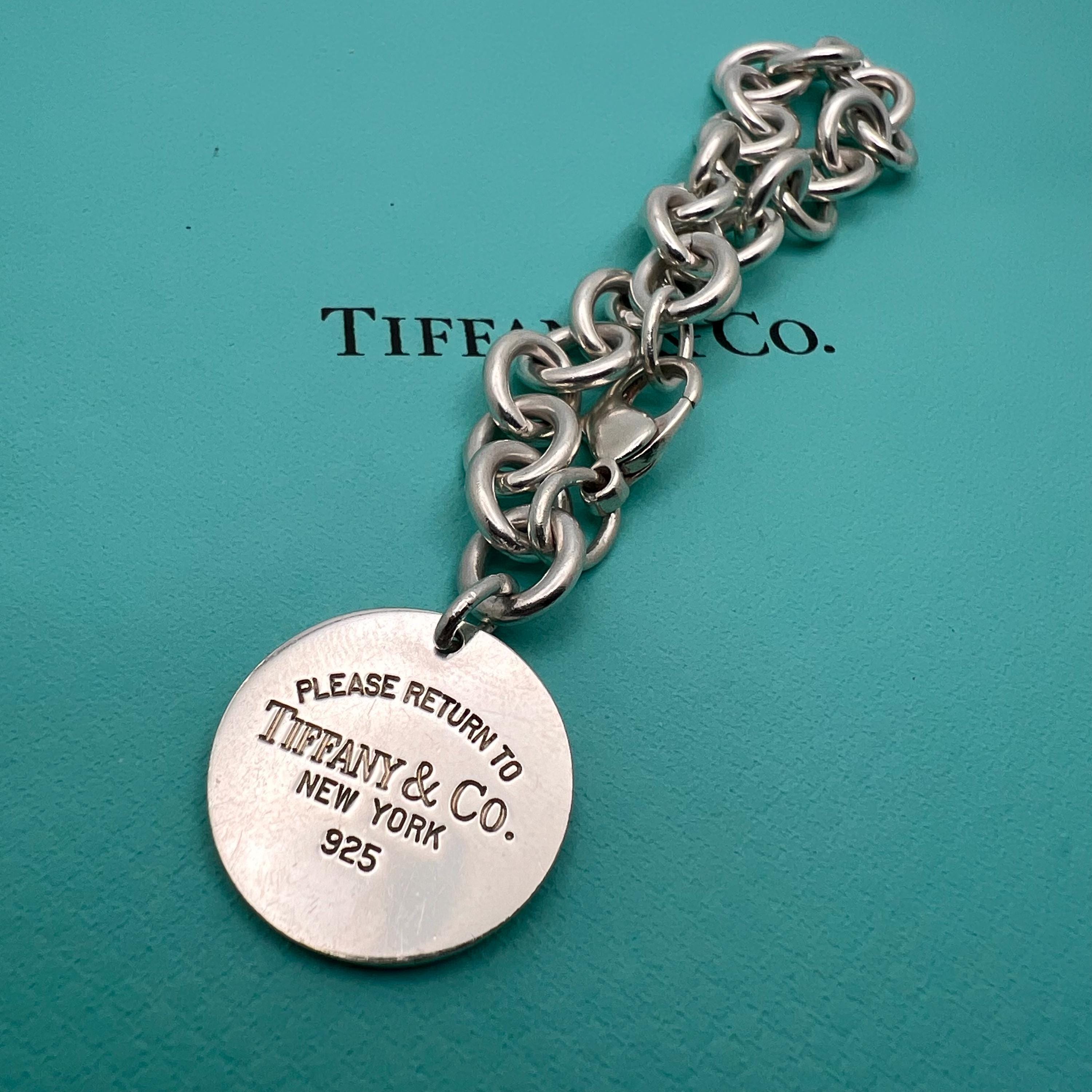 Tiffany & Co. RETURN TO TIFFANY Round Tag Bracelet - Etsy