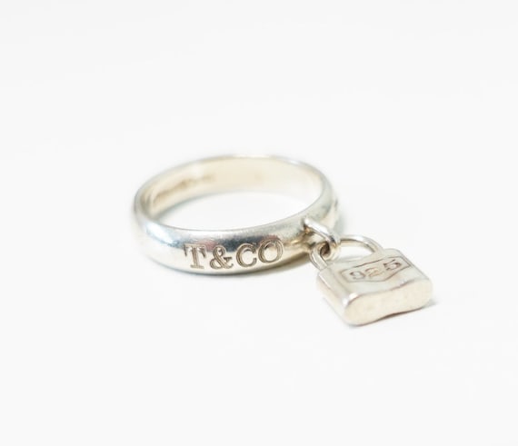 Tiffany & Co. 1837 Dangling Lock Ring - Retired - Various Sizes - Etsy