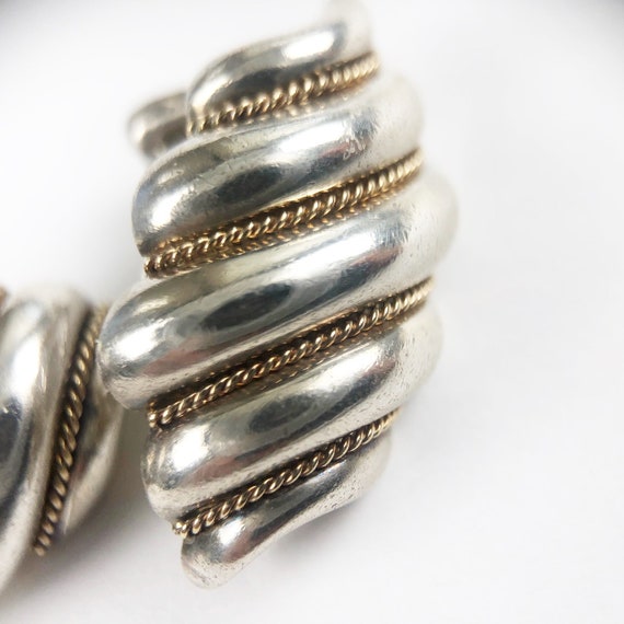 Tiffany & Co. 18K Gold Silver Shrimp Shell Earrin… - image 9