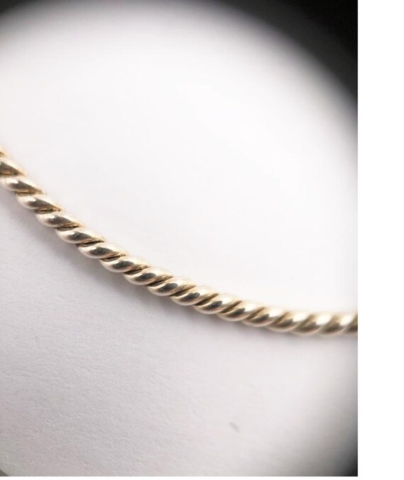 Tiffany & Co. Twisted Gold Silver Hook and Eye Bracelet - Etsy