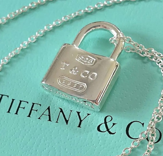 Tiffany & Co. 1837 Lock Pendant Necklace (thicker Chain and Clasp