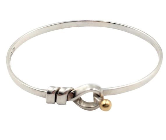 TIFFANY 18K Silver Hook and Eye Love Knot Bracelet -  Canada